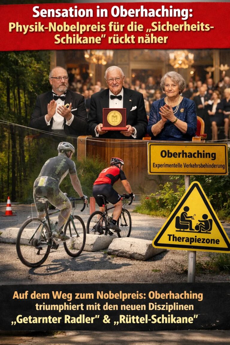 Sensation in Stockholm: Physik-Nobelpreis für die Oberhachinger „Rüttel-Schikane“ rückt näher